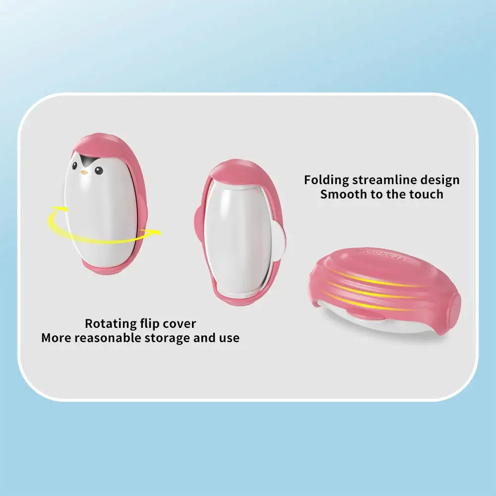 Penguin Lint Remover Household Portable Sticky Washable Reusable Mini Roller Brush Ball Suitable For Pet Hair Clothing Cleaning