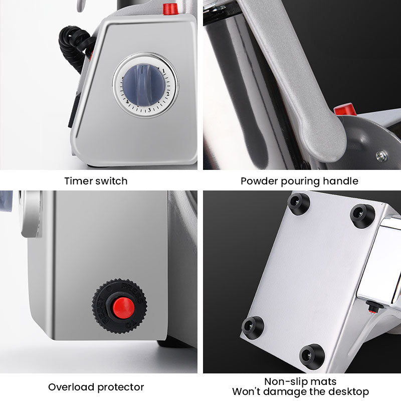 3000W, 800G Parts - Free Big - Capacity Grinder. Grinds herbs, coffee, grains, spices, medicine, wheat & dry food.